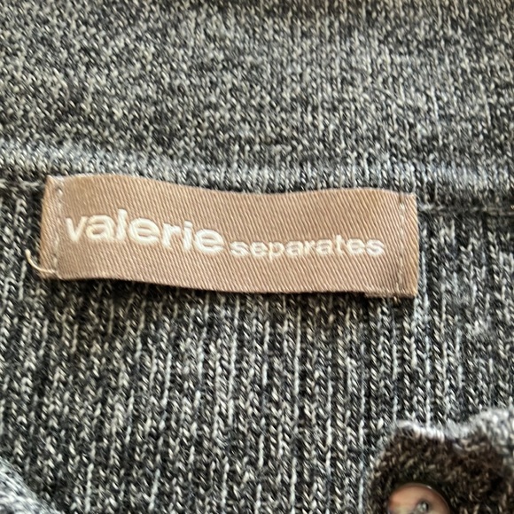 VALERIE STEVENS SEPARATES 100%WOOL GRAY WOMEN’S SWEATER SIZE S - Picture 4 of 5